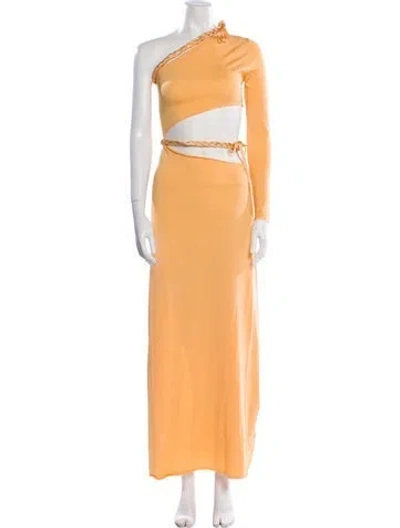 Pre-owned Atoir One-shoulder Long Dress W/ Tags In Yellow