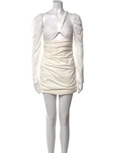 Pre-owned Atoir One-shoulder Mini Dress In Multi