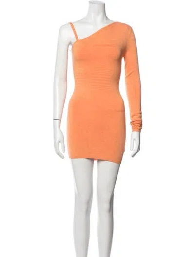 Pre-owned Atoir One-shoulder Mini Dress W/ Tags In Orange