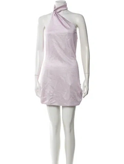 Pre-owned Atoir One-shoulder Mini Dress W/ Tags In Purple