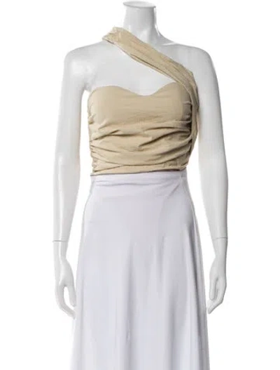 Pre-owned Atoir One-shoulder Sleeveless Top W/ Tags In Neutral