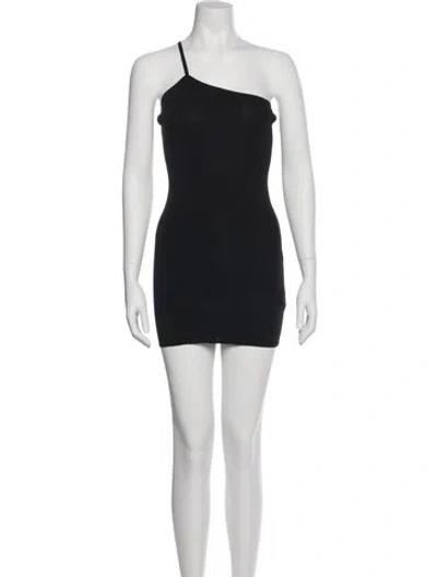 Pre-owned Atoir One-shoulder Sleeveless Tunic In Black