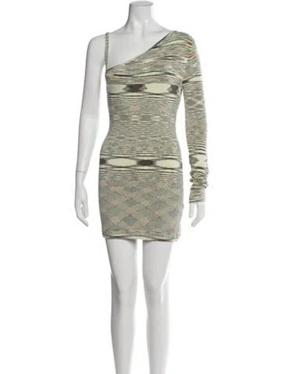 Pre-owned Atoir Printed Mini Dress In Green