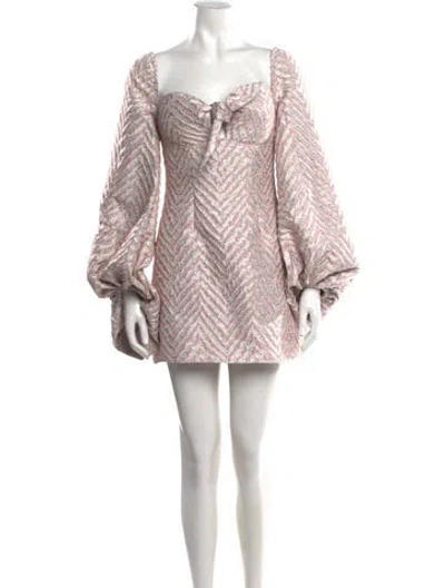 Pre-owned Atoir Printed Mini Dress In Pink