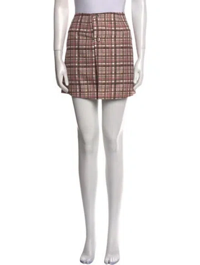 Pre-owned Atoir Printed Mini Skirt In Pink