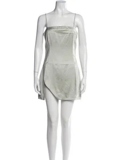 Pre-owned Atoir Square Neckline Mini Dress W/ Tags In Neutral