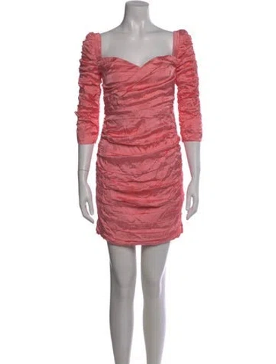 Pre-owned Atoir Square Neckline Mini Dress W/ Tags In Pink