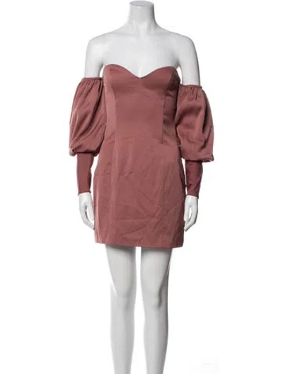 Pre-owned Atoir Strapless Mini Dress W/ Tags In Pink