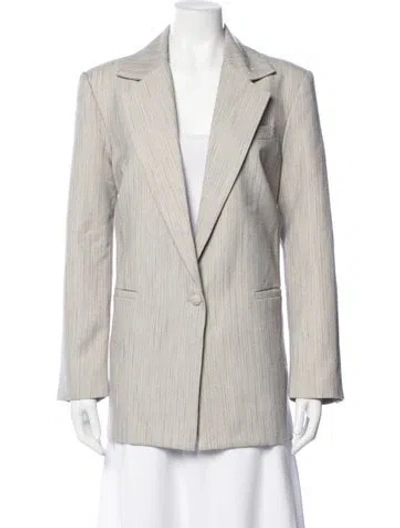 Pre-owned Atoir Striped Blazer In Grey