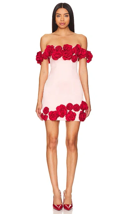 Atoir The Rosalie Mini Dress In Pink & Red