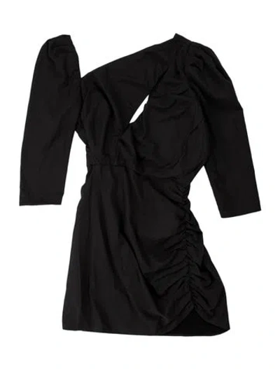Pre-owned Atoir V-neck Mini Dress In Black