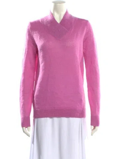 Pre-owned Atoir V-neck Sweater In Pink