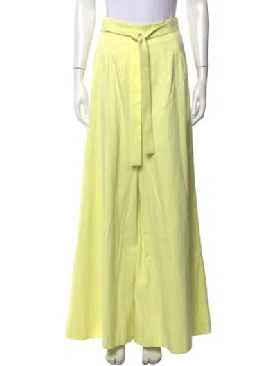 Pre-owned Atoir Wide Leg Pants In Yellow