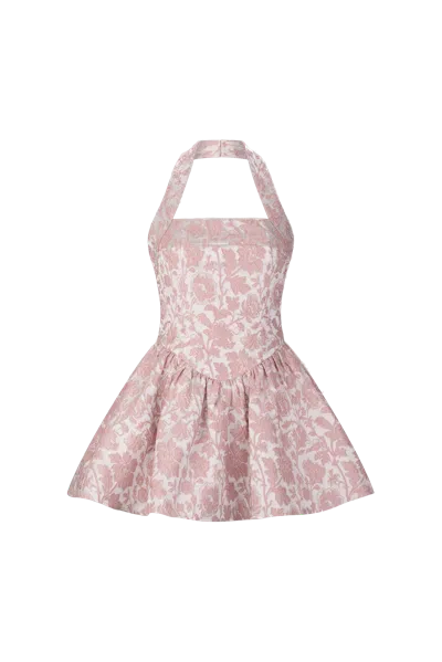Atoir Winnie Halter Dress In Pink/purple