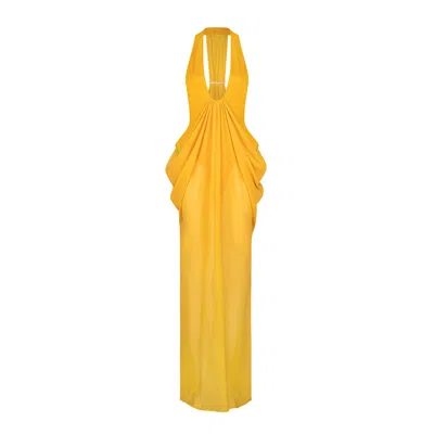 Atoir Women's Yellow / Orange Mina Maxi Dress - Saffron