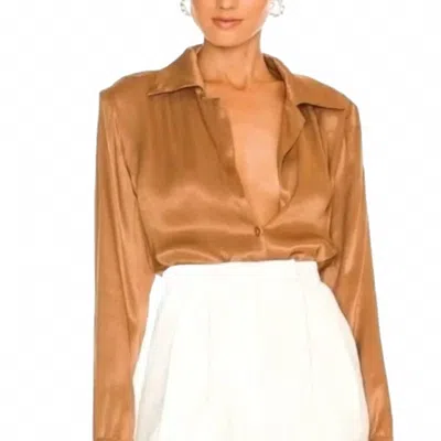 Atoir Zodiac Blouse In Bronze In Brown
