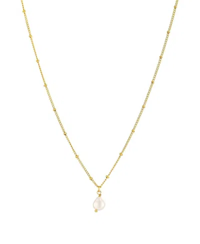 Atolea Baroque Pearl Pendant In Gold