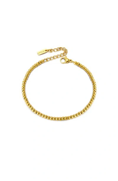 Atolea Beaded Bracelet In Gold