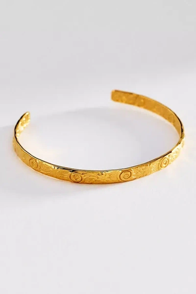 Atolea Bloom Cuff Bracelet In Gold