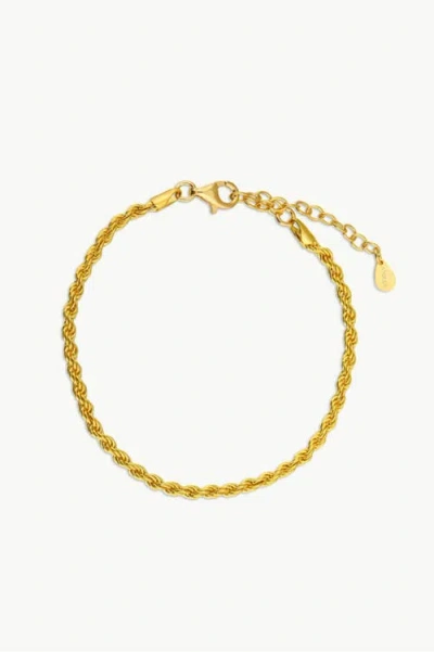 Atolea Calvi Rope Chain Bracelet In Gold