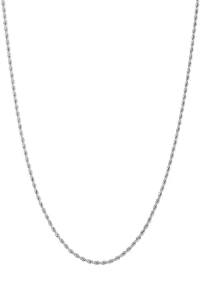 Atolea Calvi Rope Chain Necklace In Gray