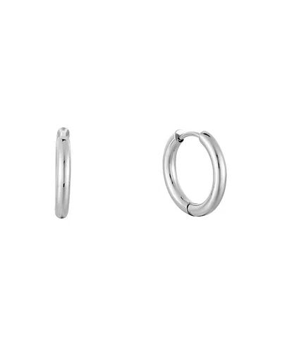 Atolea Classic Medium Hoop Earrings In Gray