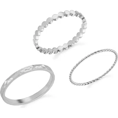 Atolea Daily Rings Set In Silver