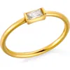 Atolea Dainty Crystal Ring In Gold