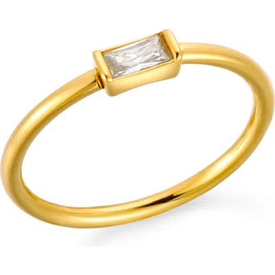 Atolea Dainty Crystal Ring In Gold