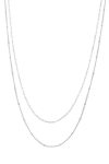 Atolea Double Beaded Choker In Silver