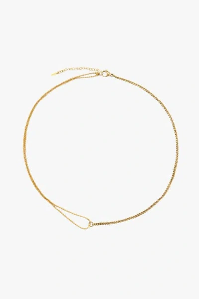 Atolea Double Trouble Choker In Gold