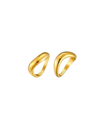 Atolea Double Trouble Ring Set In Gold