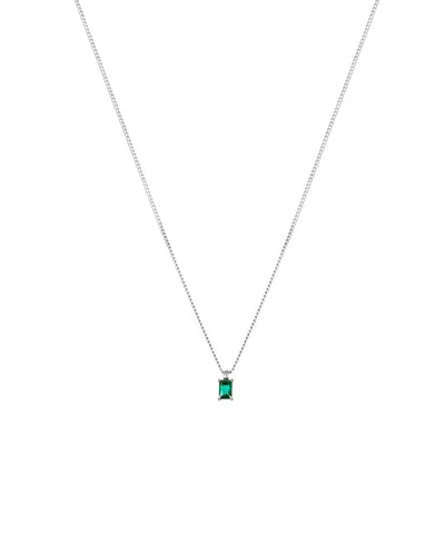 Atolea Emerald Necklace In Gray