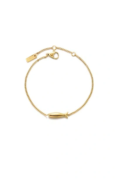 Atolea Fish Bracelet In Gold