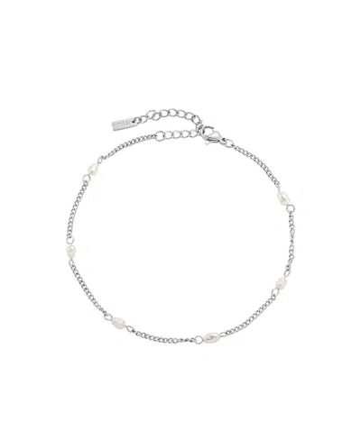 Atolea Freshwater Pearls Anklet In Metallic