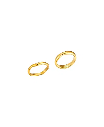 Atolea Gemini Stackable Rings In Gold