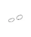 Atolea Gemini Stackable Rings In Metallic
