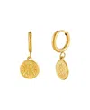 Atolea Golden Sun Earrings In Gold