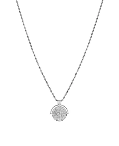 Atolea Golden Sun Necklace In Silver