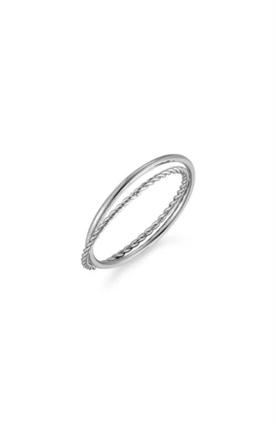 Atolea Harmony Double Ring In Metallic