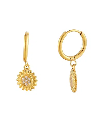 Atolea Helios Hoop Earrings In Gold