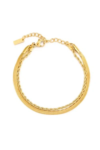 Atolea Ios Layered Bracelet In Gold