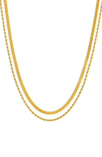 Atolea Ios Layered Necklace In Gold
