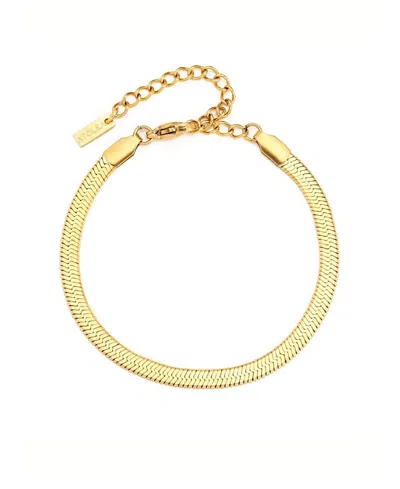 Atolea Kauai Herringbone Bracelet In Gold