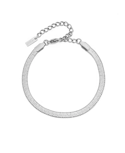 Atolea Kauai Herringbone Bracelet In Metallic