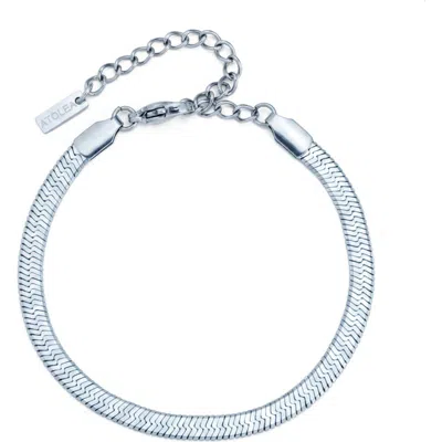 Atolea Kauai Herringbone Bracelet In Silver
