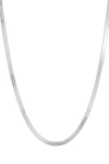 Atolea Kauai Herringbone Choker In Silver