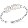 Atolea Mini Pearls Ring In Silver
