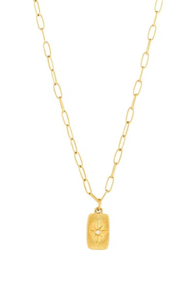 Atolea North Star Necklace In Gold