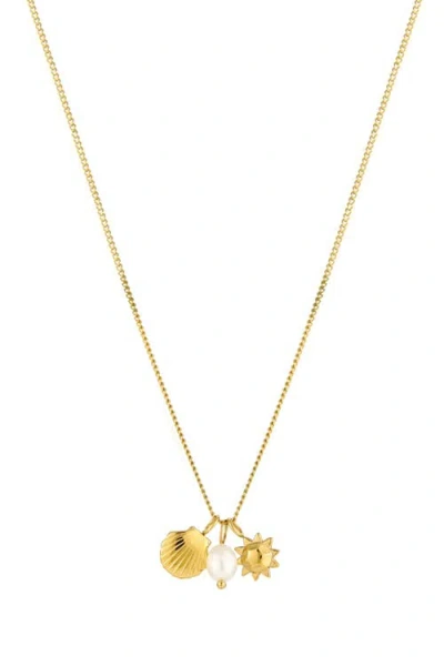 Atolea Ocean Necklace In Gold